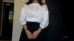 A beautiful OL raised my skirt. [Amateur original personal photo session]