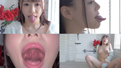 [舌头Belofet]流行的女演员毛Hamasaki的舌头舌头，嘴巴观察和严重的手淫！