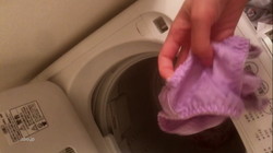 [****] in the washing machine of my sister&#39;s home (wet underwear · panty) check?